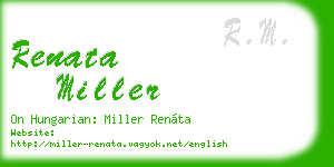renata miller business card